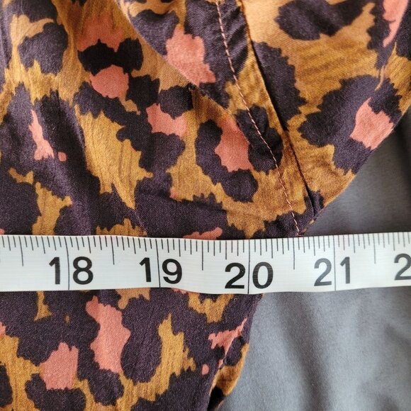 Scotch & Soda Field Womens Shirt Size Small Animal Print Lightweight Collared - Picture 3 of 6